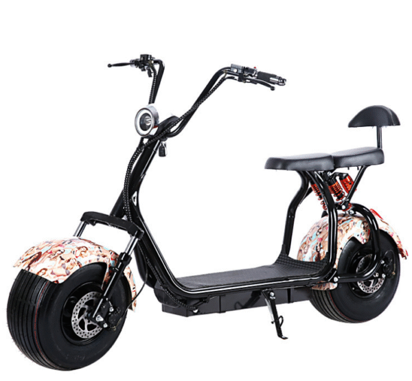 Q2 Harley Scooter Fat Tire Electric Bike Scooter City Coco Electric Scooter