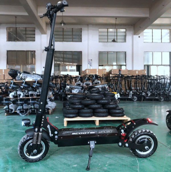 11-Inch Single-Pole Double-Drive Wide Tire Electric Scooter - Image 2