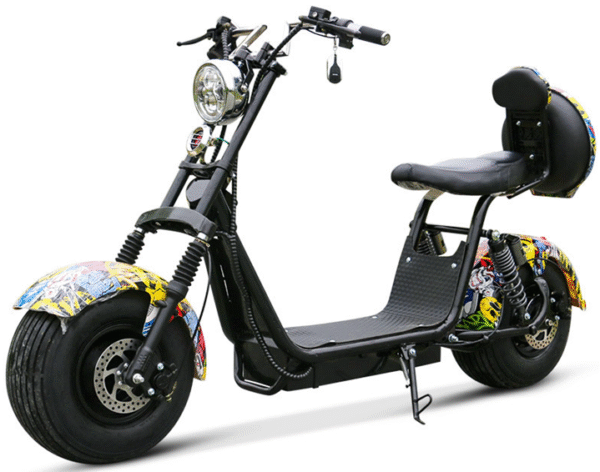 Q14 City Coco Electric Scooter Harley-Style Fat Tire E-Bike for Urban Commuting