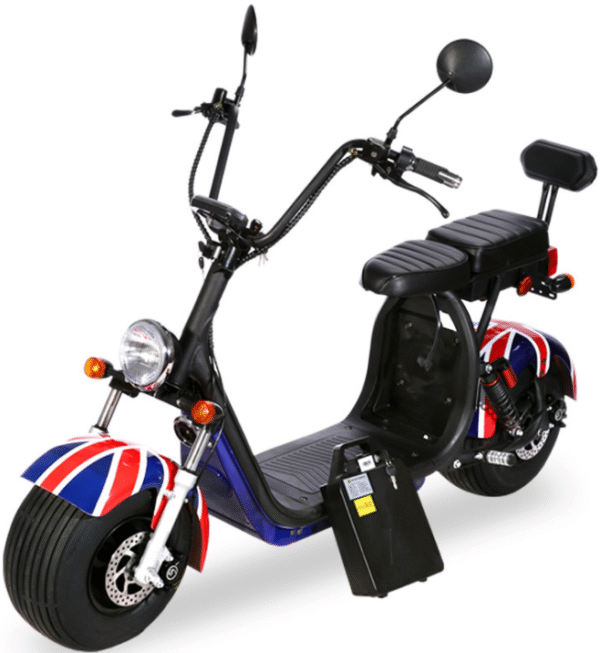 Q21 City Coco Fat Tire Electric Scooter Harley-Style E-Bike for Urban Riding