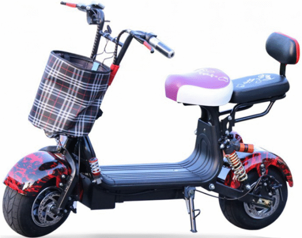 Q24 City Coco Electric Scooter Harley-Style Fat Tire E-Bike for Urban Travel
