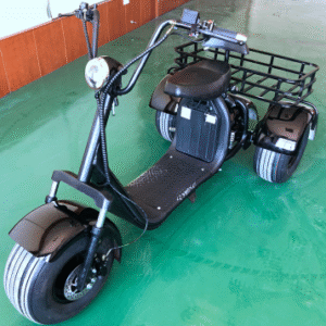Q38 City Coco Electric Scooter Harley-Style Fat Tire E-Bike for Urban Riding